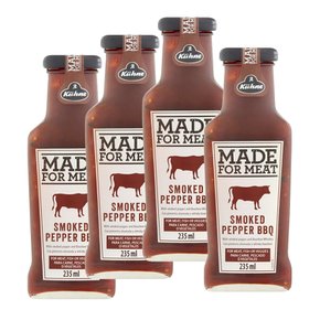 [해외직구] Kuhne Made Meat Smoked Pepper BBQ Sauce 훈제 고추 바베큐 소스 235ml 4병
