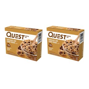 [해외직구]퀘스트뉴트리션 프로틴 초코칩 쿠키도우 60g 4입 2팩 Quest Nutrition Protein Bar Chocolate Chip Cookie Dough 2.1oz