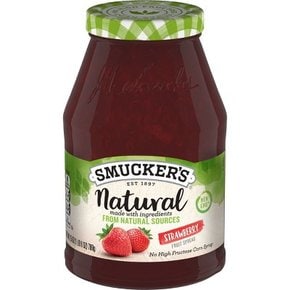 Smucker`s 천연 딸기 과일 스프레드 - 25온스, 스머커스 건강식품