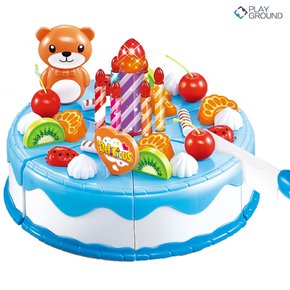 하늘썬별 맛있는 과일 생일 케이크 놀이 블루 vdwdwdi56b
