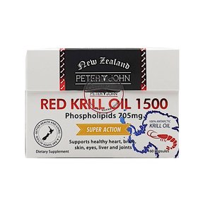 피터앤존 레드 크릴 오일 Red Krill Oil 1500 60캡슐