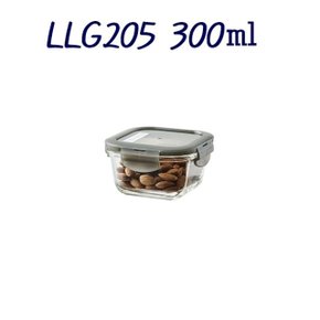 락앤락 유로 정사각 300ml 그레이 실리콘 LLG205 (W43F5C8)