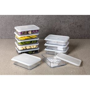 납작3호 반투명 10개 냉동밥보관용기 냉장고소분용기
