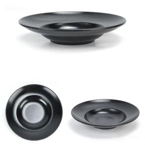 블랙 편리한 멜라민 호텔 레스토랑 양식 면기 파스타 스파게티 그릇 면그릇 볶음밥 카레 덮밥 그릇 지름 27cm