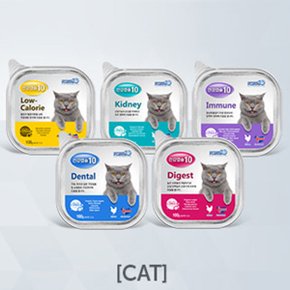 포르자10 건강캡슐 고양이 습식캔 5종 100g 8개 묶음