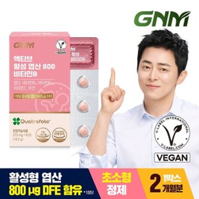 [총 2개월분] GNM 액티브 활성 엽산 800 비타민B 1박스 / 아연 비타민C...