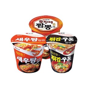 [농심(주)][농심] 새우탕컵 소컵 30개입/튀김우동/오징어짬뽕