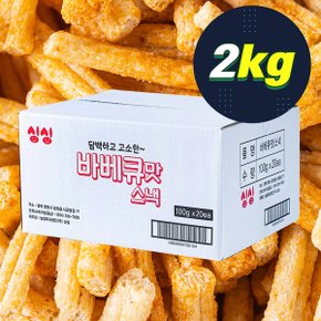 (단무)싱싱 바베큐맛스낵 100g 20입 /대용량,사탕,쿠키,전병,칩,젤리