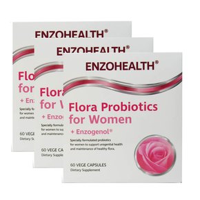 엔조헬스 플로라 프로바이오틱스 여성유산균 60캡슐 3개