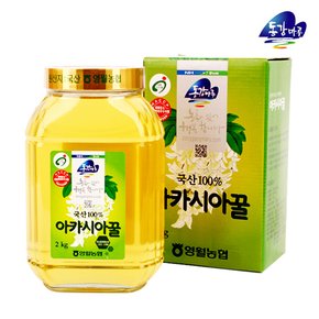 [영월농협] 동강마루 아카시아 벌꿀2kg(병)/칼라박스
