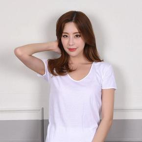ONM 흰색 순면 진짜편한 여성 반팔러닝 깔끔한속옷 (S10584375)