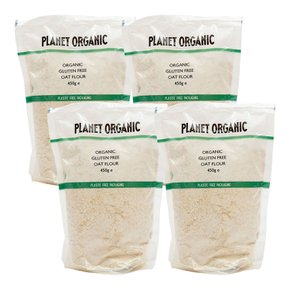 Planet Organic Oat Flour 플레닛 오가닉 글루틴 프리 오트밀가루 450g 4팩