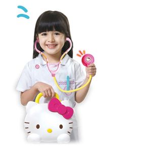 유아 아동 헬로키티 병원 의사 역할 놀이 가방 장난감