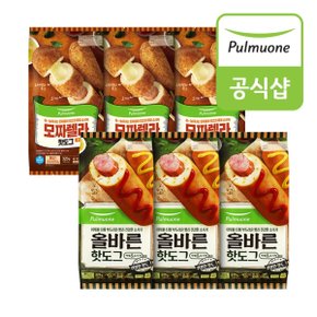 올바른 핫도그X3봉+모짜렐라치즈앤소세지X3봉 총24개