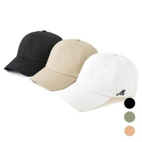 [에뚜알레브] 기본 스타일 M자수 면 깔끔한 데일리 공용 볼캡 모자 (S11023518)