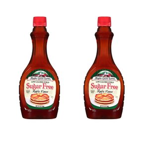 [해외직구]메이플그로브팜 메이플시럽 무가당 710ml 2팩 Maple Grove Farms Maple Syrup Sugar Free 24oz