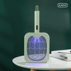전기모기채 파리채 수면중 모기 유인 전자 IW-Q05 대용량4500mAh 카키