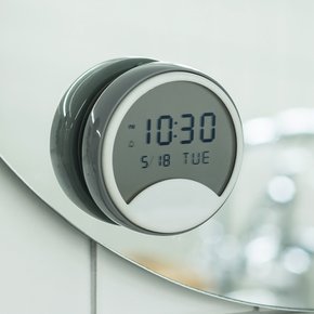하프문 디지털 욕실 흡착 방수 시계
