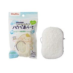 그린에버 일본 JEX Chu Chu 천연섬유 100% 곤약 유아 목욕스펀지