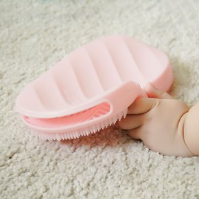 부드러운 실리콘 목욕장갑 스펀지 신생아 아기 유아용