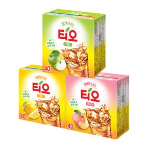 동서 아이스티 티오 40T 2개 (복숭아 레몬 애플)