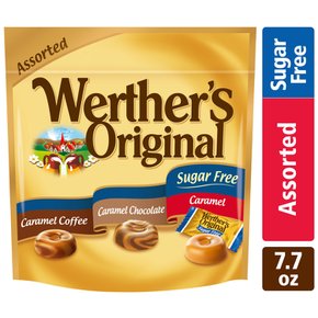 Werther`s Original웨더스오리지날  하드  무설탕  카라멜  커피  초콜릿  어쏘티드  캔디  219g