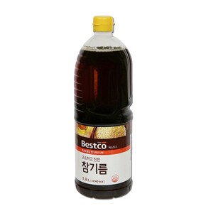 베스트코 참기름 대상 볶음참깨분말100프로 고소한 청정원 참기름 1.8L