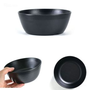 블랙 주방용품 멜라민 대접 탕그릇 국그릇 13.5x5.4cm 7호