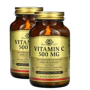 미국직구 Solgar 솔가 비타민C 500mg 100베지캡슐 2팩