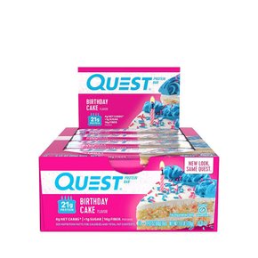 Quest®퀘스트® 퀘스트 바® 생일 케이크 (12바)