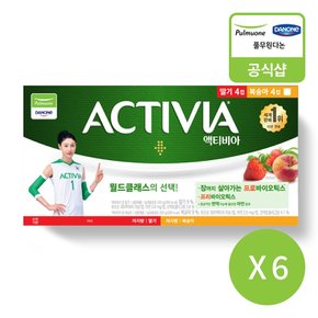 [풀무원다논] 액티비아 컵 딸기복숭아 (80gX48개)