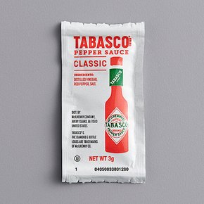 타바스코 오리지널 핫소스 TABASCO Original Hot Sauce 3g 200개
