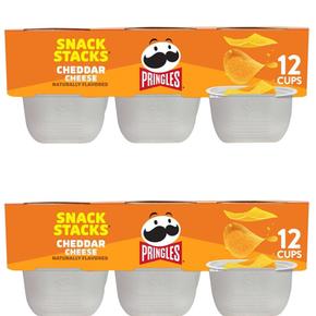 [해외직구] Pringles 프링글스 체다치즈 포테이토 크리스피 칩 21g 12입 2팩