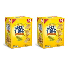 Wheat Thins Whole Grain Wheat Crackers 씬즈 오리지널 훌 그레인 윗 크래커 미국과자 20oz(566g) 2입 2팩