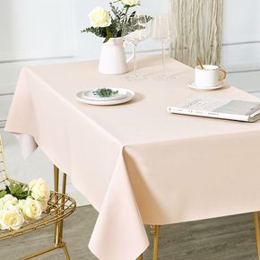 가죽 방수 예쁜 감성 식탁 테이블 보 커버 4인 핑크