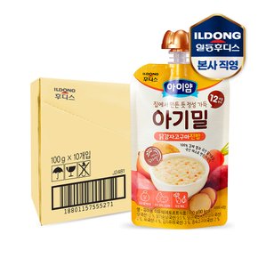 후디스 아이얌 아기밀 닭감자고구마 진밥 100g 10개