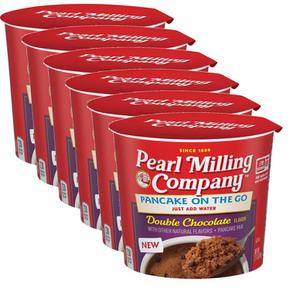 [해외직구] Pearl Milling Company 펄밀링컴퍼니 더블 초콜릿 팬케이크 믹스 60g 6팩