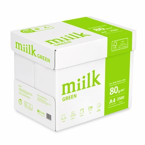 (친환경용지) 밀크 그린 A4용지 80g 1박스(2500매)