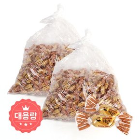 GG 누룽지맛캔디 H 4kg 2봉 대용량사탕 업소용사탕 누룽지사탕