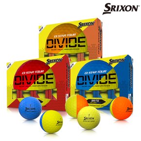 [1DAY] 스릭슨 NEW Q-STAR DIVIDE 3피스 골프공 12구 옐로우/오렌지