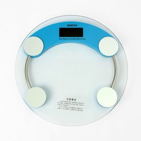 SOKOOB 누드 원형 디지털 체중계 블루