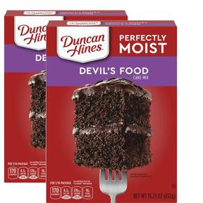 [해외직구] Duncan Hines 던컨하인즈 클래식 데블스 푸드 초콜릿 케이크 믹스 432g 2팩