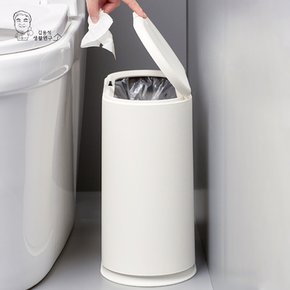 원터치 쓰레기통 종량제 10L 틈새 욕실 화장실 인테리어 휴지통