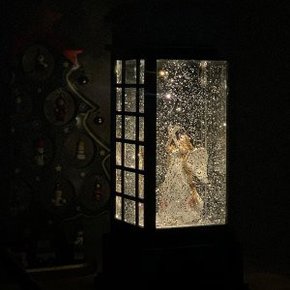 공중전화부스 천사 실내인테리어 LED 오르골 크리스마스 선물