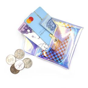 투명 홀로그램 동전지갑 미니지갑 카드지갑 파우치 X ( 2매입 )