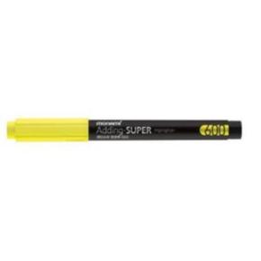 형광펜 형광펜추천 형광팬 변색적은 선명한 슈퍼 튼튼한형광펜 1P-노랑 X ( 5매입 )
