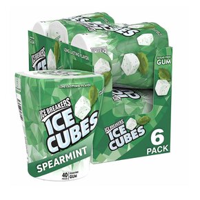 [해외직구]아이스 브레이크 큐브 스피어민트 40입 6팩/ Ice Breakers Gum Cubes Spearmint Sugarfree