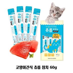 고양이간식 츄릅 참치 60g 습식간식 스틱 포켓형