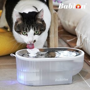 [비밀특가] 바비온 강아지 고양이 저소음 정수기 친환경 스테인레스 급수기 수반 물그릇