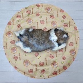 강아지 고양이 용품 대형 70cm 아이스 원형 양면 쿨매트